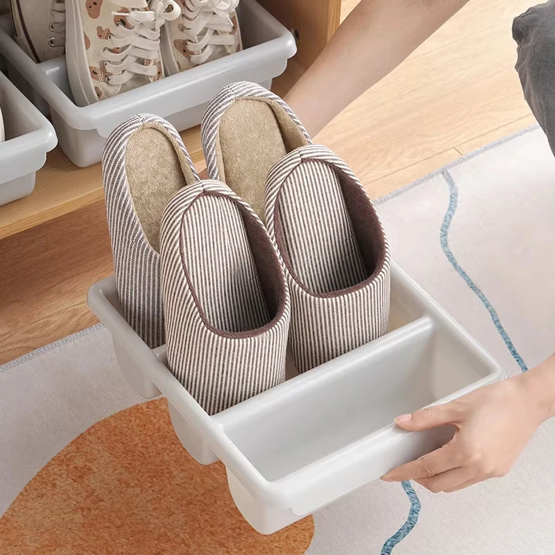 Neues M-Typ Schuhregal Aufbewahrungsregal Kleine Aufbewahrungsbox Mehrstufige Aufbewahrungslösung für Zuhause und Wohnheim Praktisch und Bequem