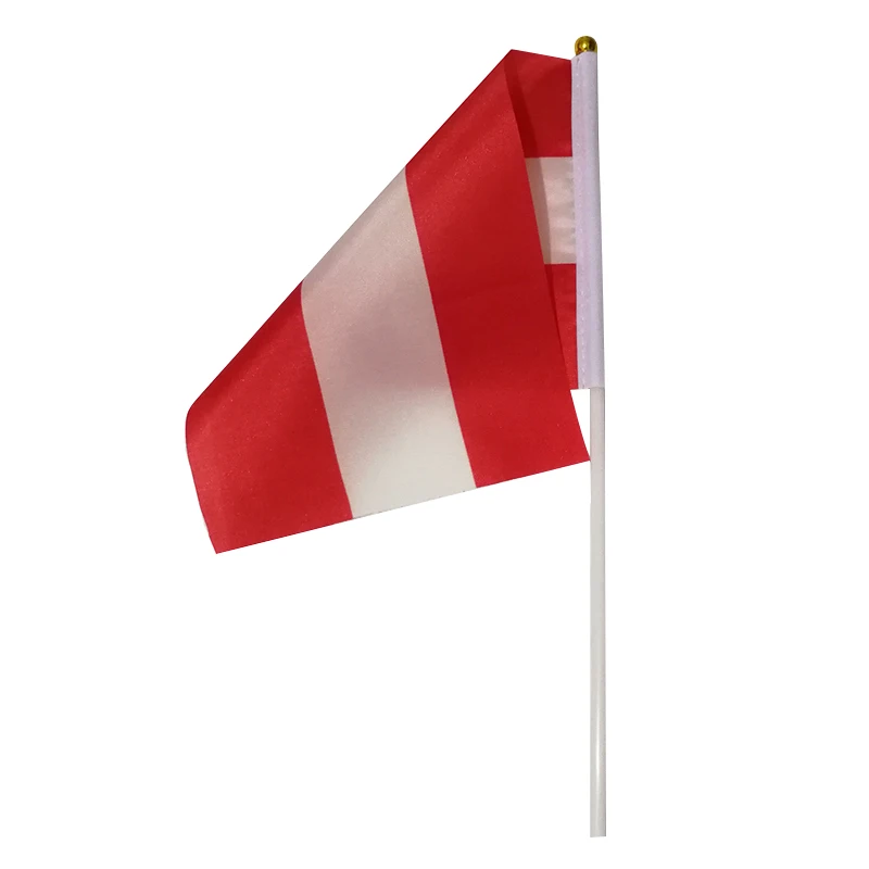 xvggdg  100pcs  14 * 21cm   Austria   hand flag Promotion Wholesale Small  Austria  Hand Waving National Flag