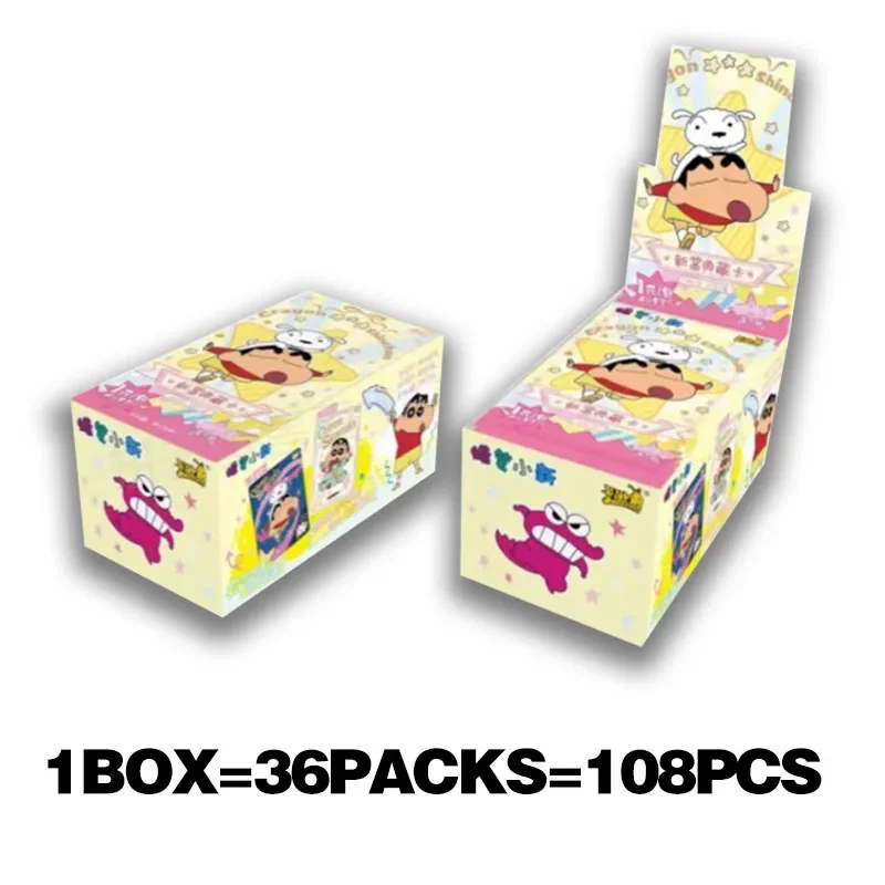 KAYOU Crayon Shin-chan Serie Kaarten Opvallende Tas Anime Collectie Kaarten Mystery Box Bordspellen Speelgoed Verjaardagscadeautjes voor kinderen
