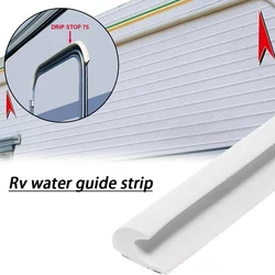 1m Van Gutter Rain GuardDrip Stop Water Guide Rubber Waterproof Sealing Strip for Caravan Motorhome Camper RV Accessories