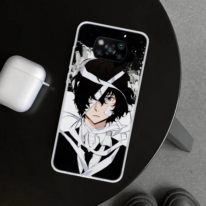 Bungou Stray Dogs Anime Phone Case Cover For Xiaomi Poco X6 X5 X4 X3 Nfc F6 Pro F5 F4 Gt F3 F2 F1 M5S M5 M4 M3 M2 Art Coque X3 N