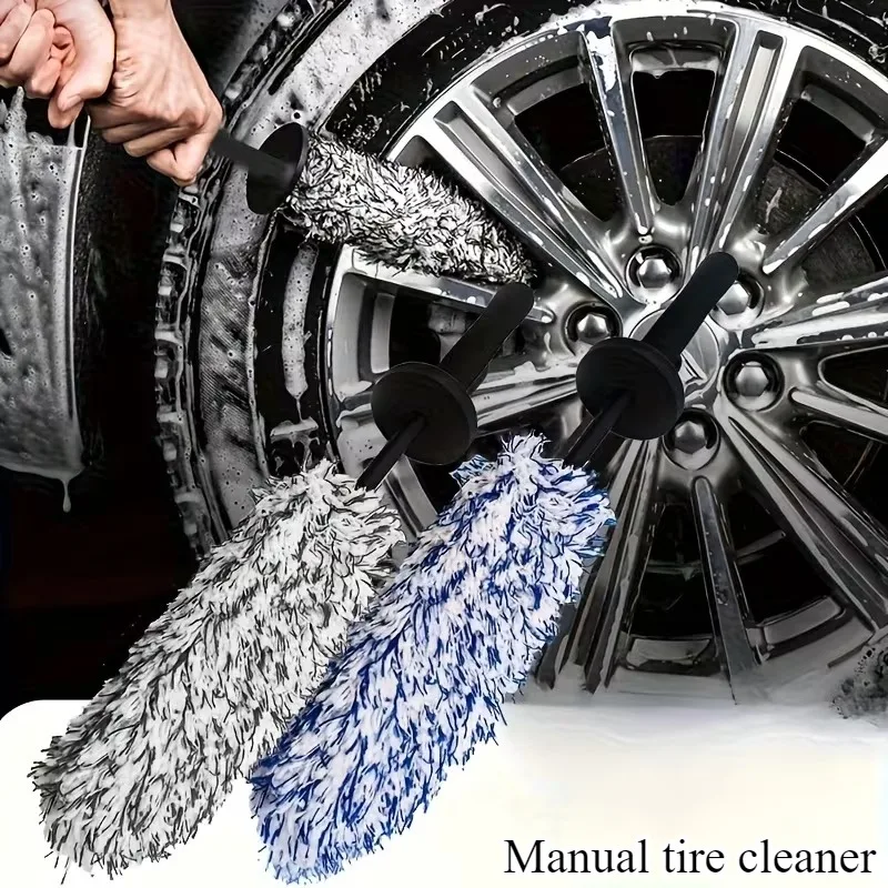 Deep Cleaning Wheel Brush,Including a Long Handled Brush,Soft Bristles That Do Not Damage the Car Paint