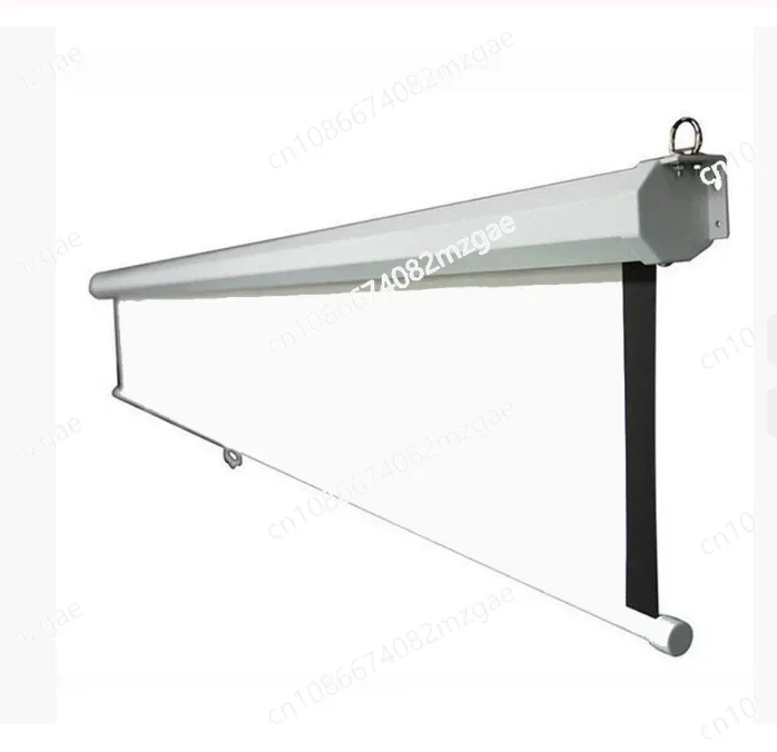 72 inches 84 inches 100 inches 16:9 manual self-locking projection curtain, wall-mounted pull-down projection curtain