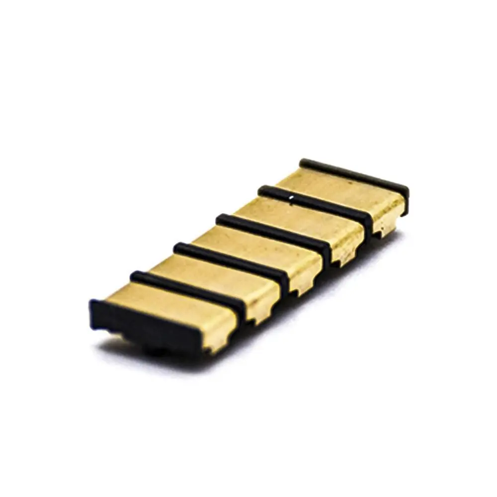 5-Pin SMT Battery Connector 4.0PH 1.9H Gold Plated Spring Power Supply Terminal for PCB Board