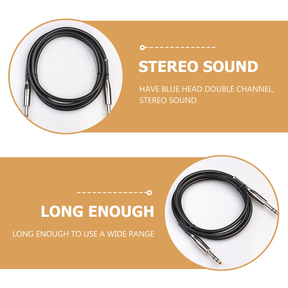 

6.35Mm Audio Cable For Electric Guitar Professional Speaker Connection Cable High Conductivity Signal Wire Instrument Adapter