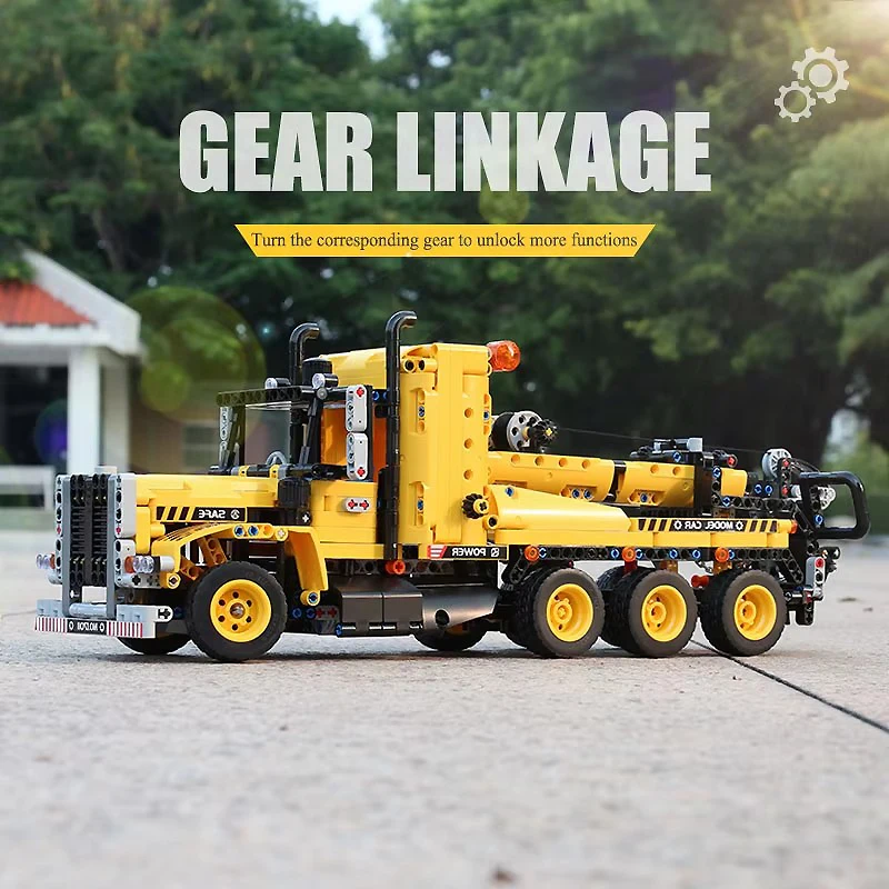 MOULD KING 17011 Technical MOC Tow Truck Building Blocks Bricks Assembly Toy Christmas Birthday Gift For Boy Adults Kids