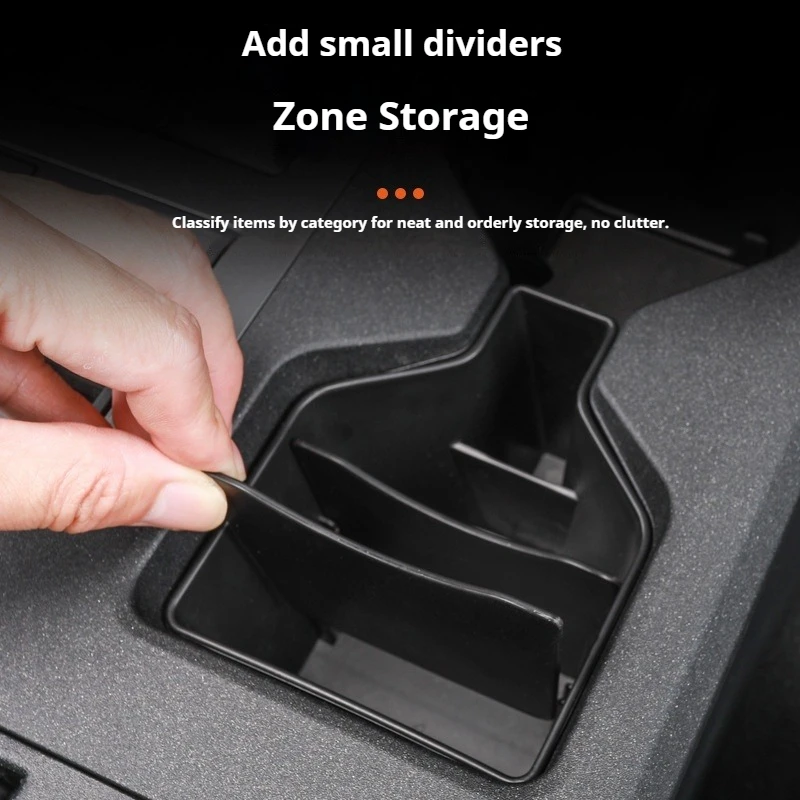 For Toyota Land Cruiser 250 LC250 Prado 2024 Car Divided Storage Box Central Control Cup Holder Car Interior  Modify Accessories