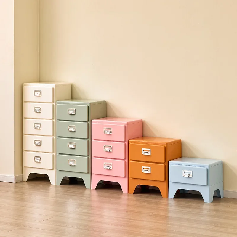 DSA three-bucket cabinet, bedroom bedside table, sofa side cabinet, handle drawer, storage cabinet, locker, household