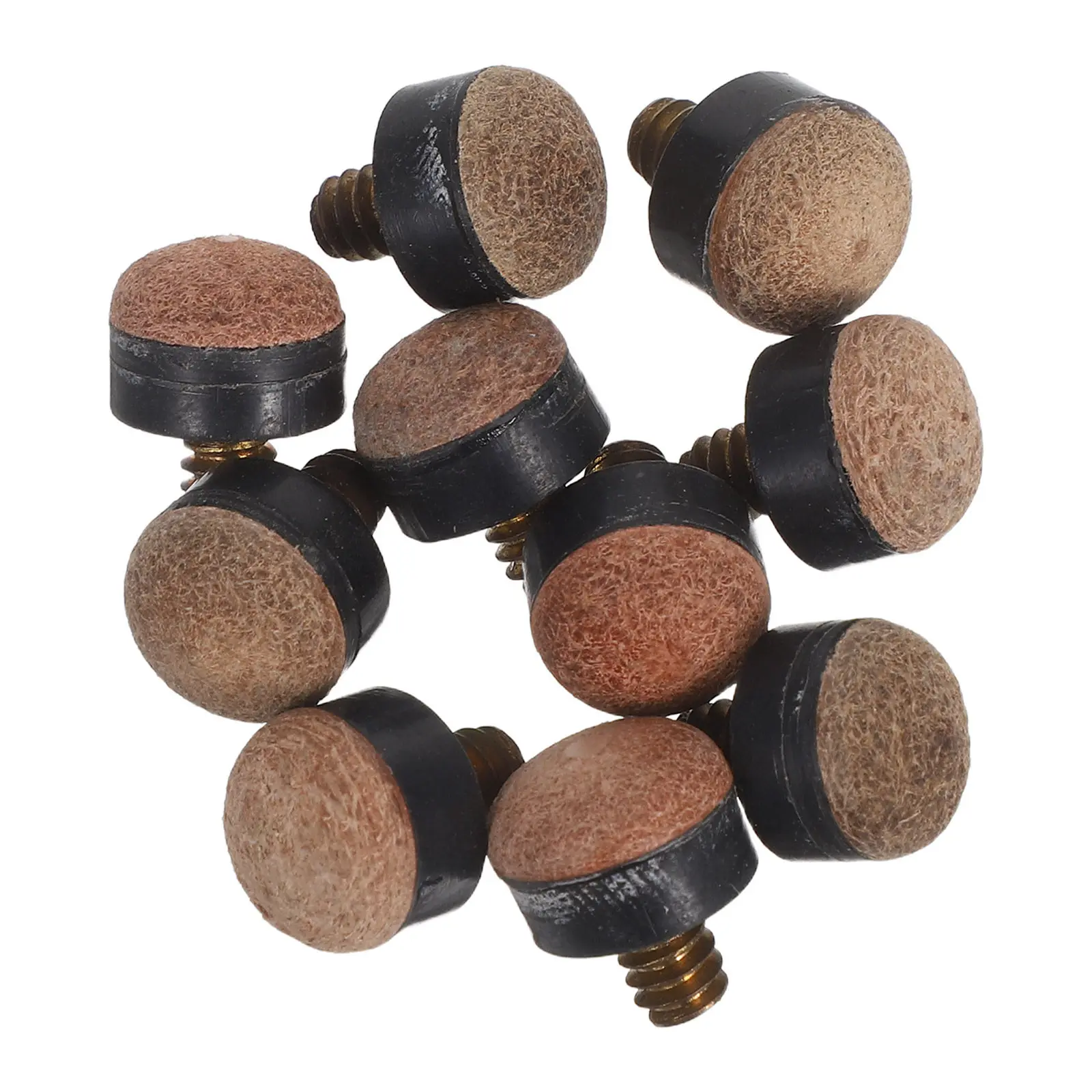 

10Pcs 13Mm Pool Cue Tips Screw-on Replacement Kit for Billiards Snooker Cues Secure Fit Precision Control Reduced Slippage