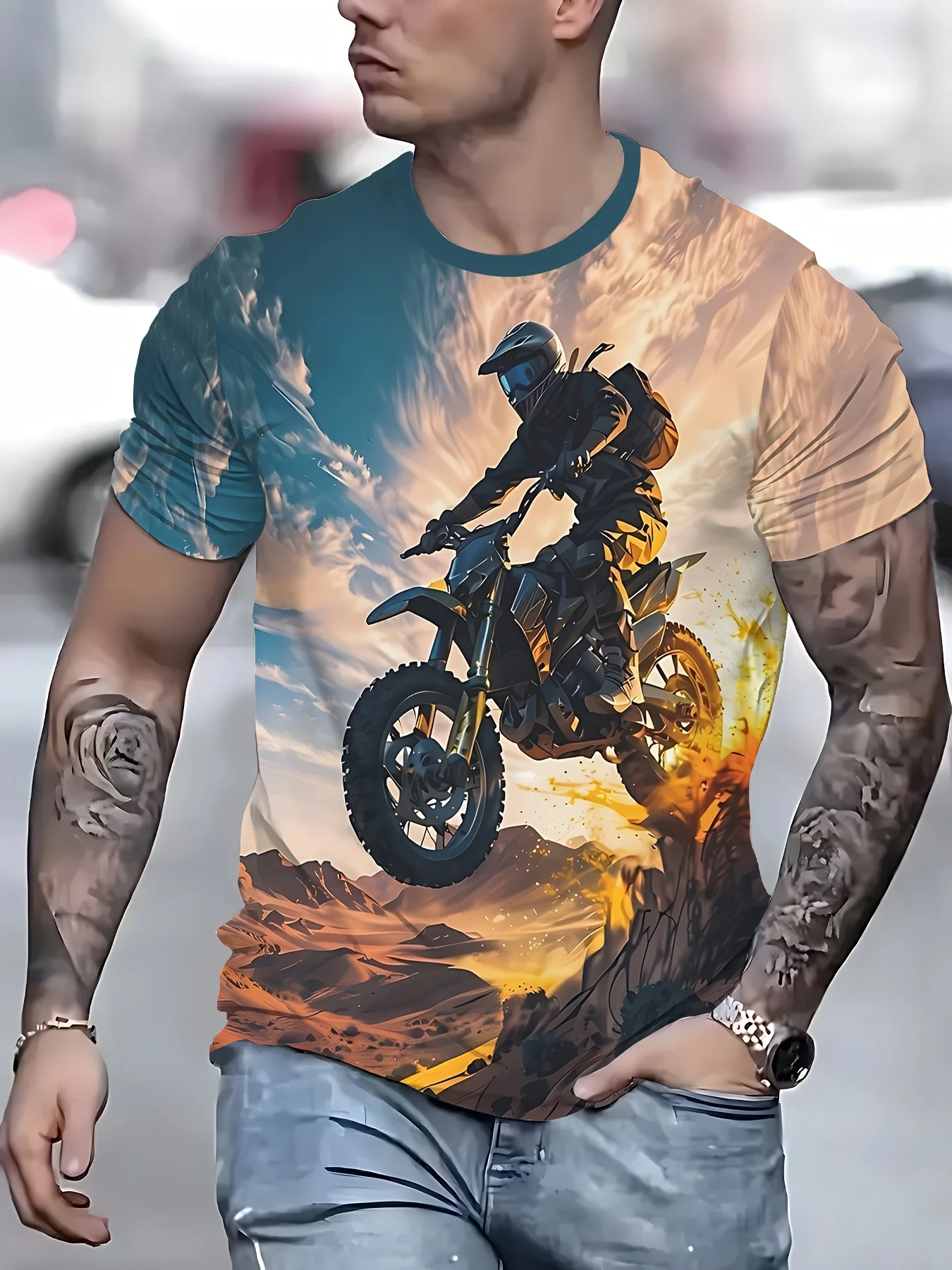 

Men's short-sleeved T-sleeve lightweight, breathable top for summer 2025
