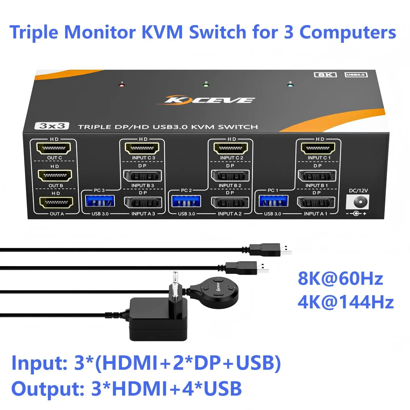 Kceve Usb 3.0 Kvm S… - image