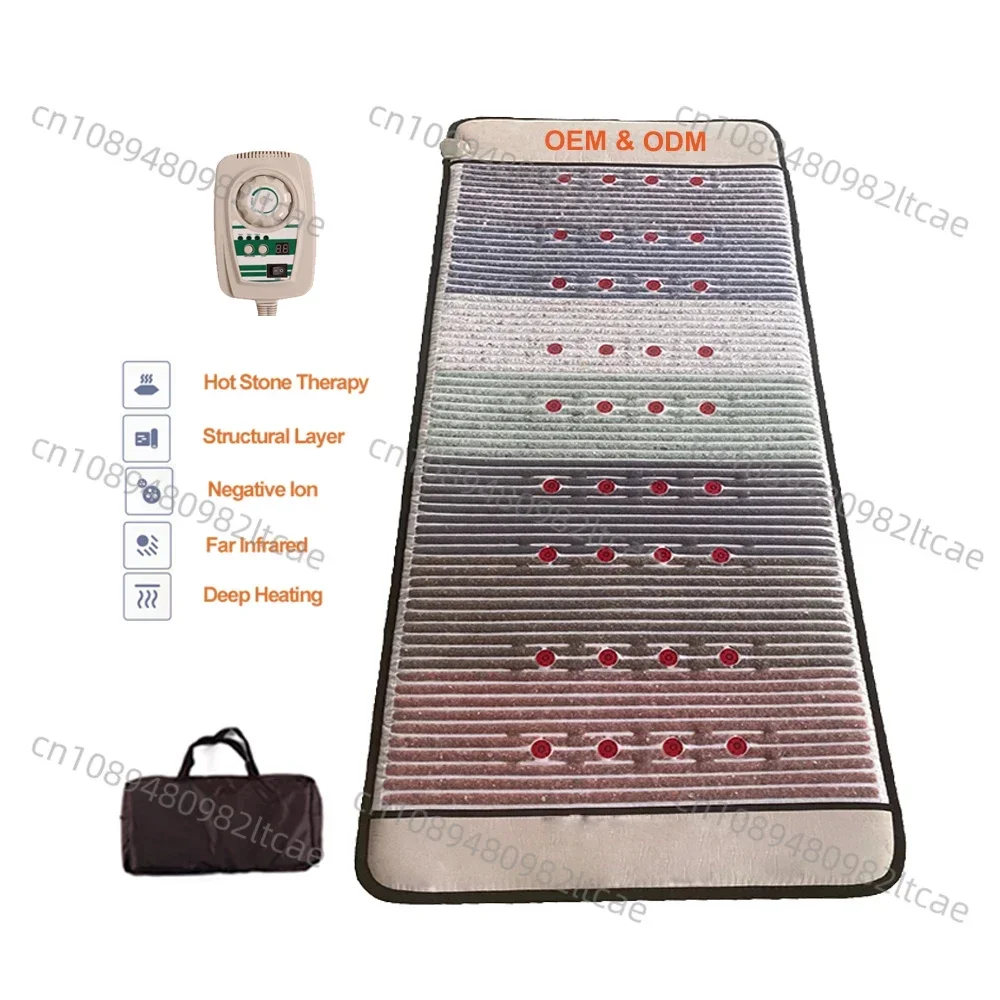 Electromagnetic Crystal Yoga PEMF Amethyst Jade Tourmaline Matress Price Photon Thermal Mat Chakra Rainbow Infrared Heating Pads