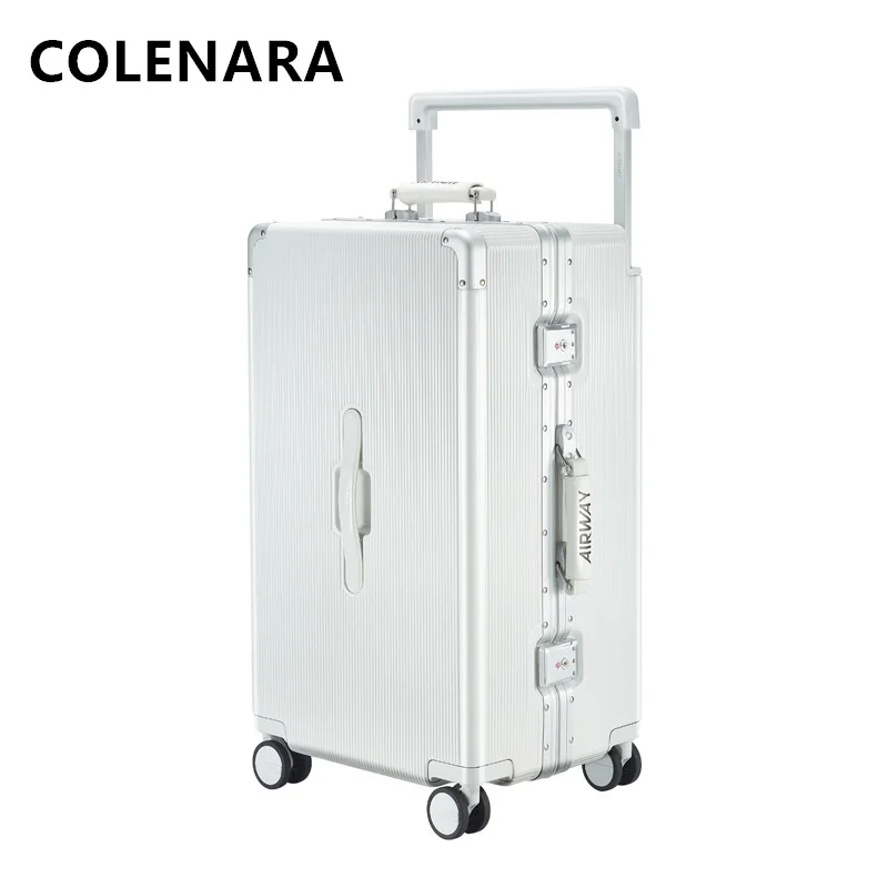 COLENARA High-quality Suitcase Large-capacity Aluminum Frame Trolley Case 26 \