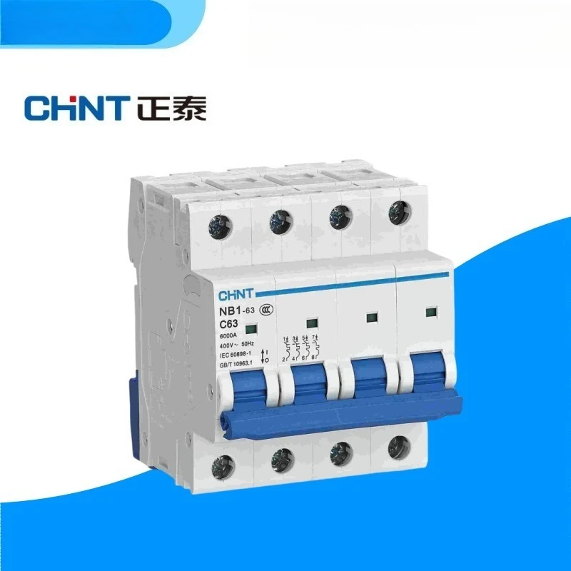 

CHINT NB1-63 6A 40A 20A 25A 32A 63A Защита от перенапряжения Sobret Duaes permanente Миниатюрный автоматический выключатель MCB 1P 2P 3P 4P