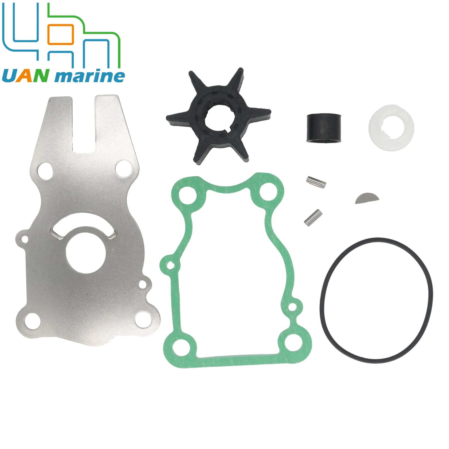 Water Pump Impeller Rebuild Kit Fits for Yamaha 4-Stroke 30HP 40HP F30 F40 Outboard Engines 6BG-W0078-00 6BG-W0078-01 18-3490