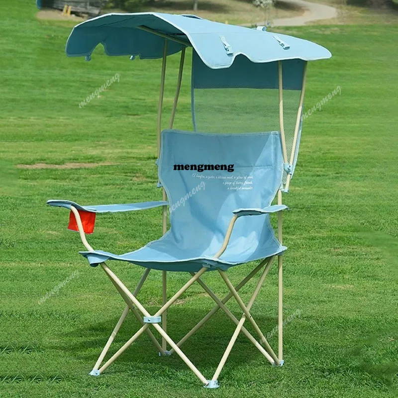 Shade Footrest Folding Chair Adults Recline Camping Fishing Folding Chair Beach Relaxing Silla Plegable Lounge Furniture Outdoor