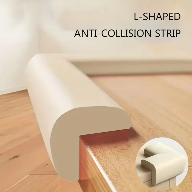 1Pc 2m L Shape Extra Thick Furniture Table Protector Edge Corner Desk Cover Protective Tape Foam Corners Bumper Guard