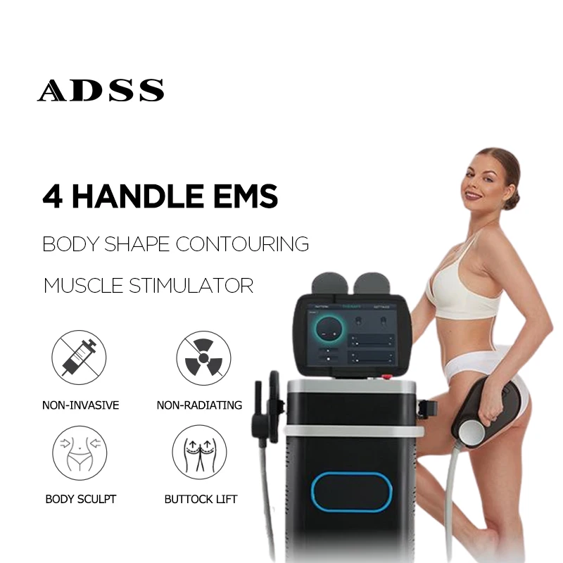 ADSS EMS Electromagnetic Muscle Build Body Shaping EMS Butt Lifting Machine For Commercial Solon