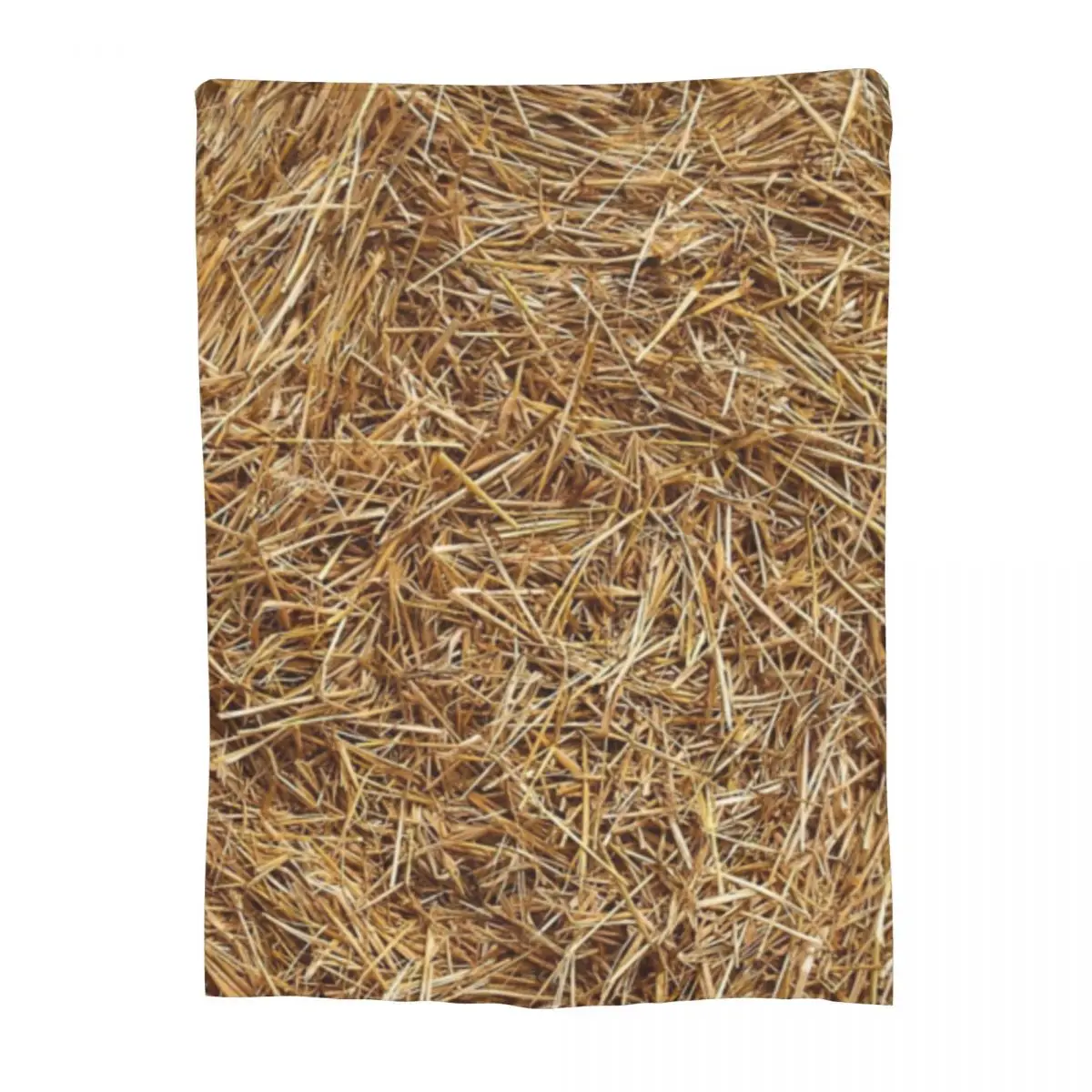Comfort Hay Straw Funny Farmer Blanket Stuff Sofa Decorative Blanket Throw Super Warm Coral Fleece Plush for Car
