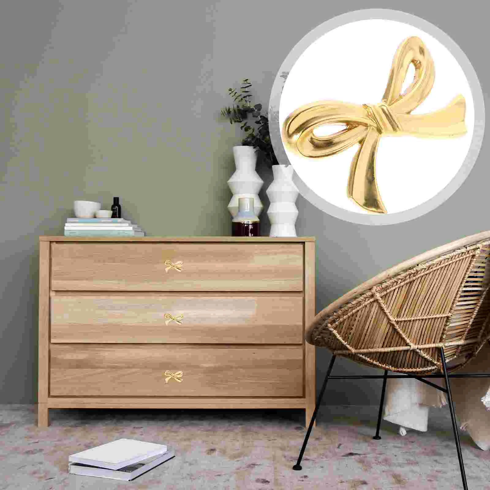 

Drawer Door Pull Handle Magnets for Cabinet Doors Metal Knob Brass Dresser Decorative Miss Black