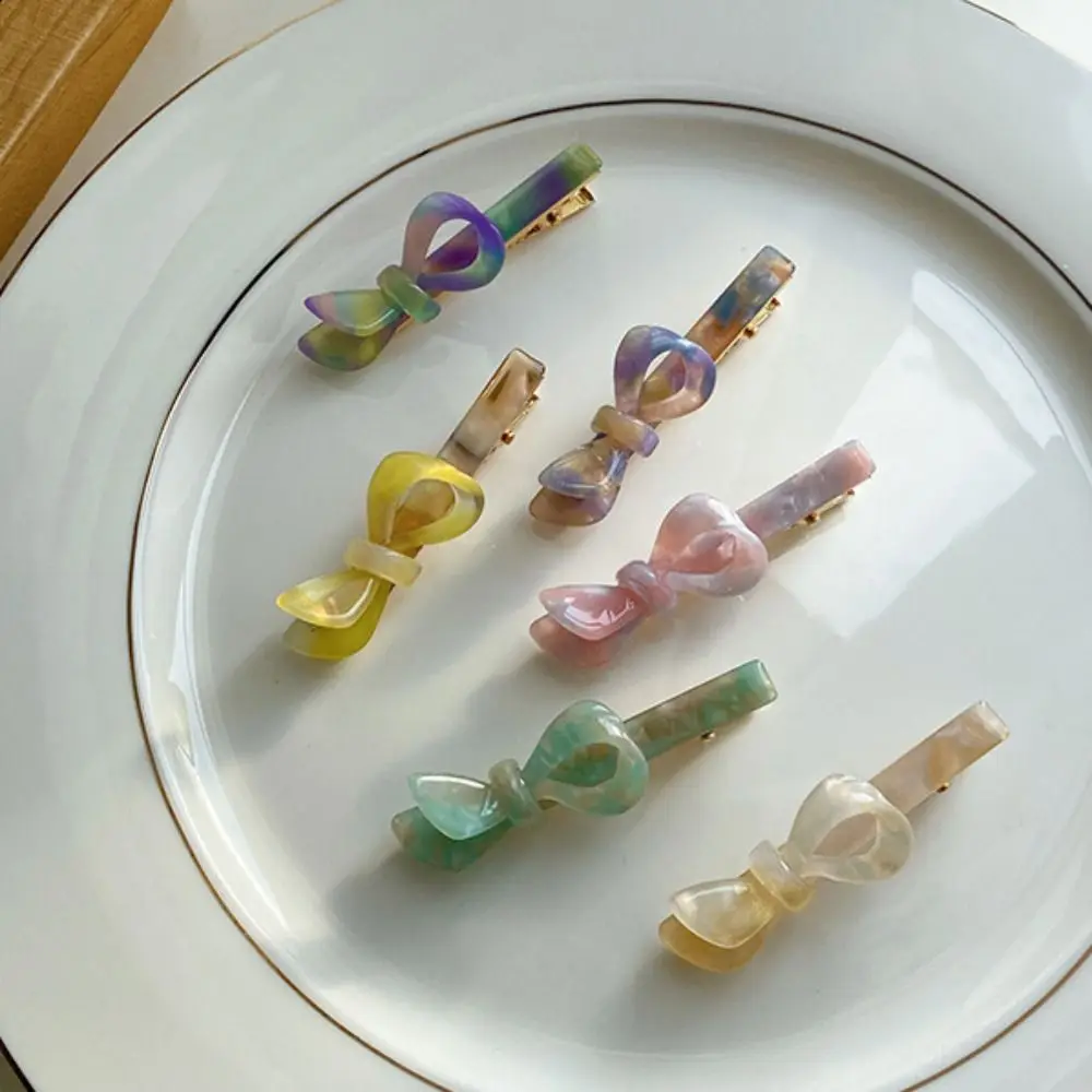 مشبك شعر قط أسيتات للنساء والفتيات ، أزياء لطيفة ، دقات منقار البط الأنيقة ، حلوة