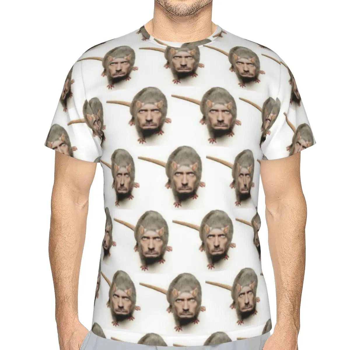 100% Cotton Low Quality Dr House Rat T-Shirt Men's Classic T Shirt Men Crew Neck Summer Shirts Tops