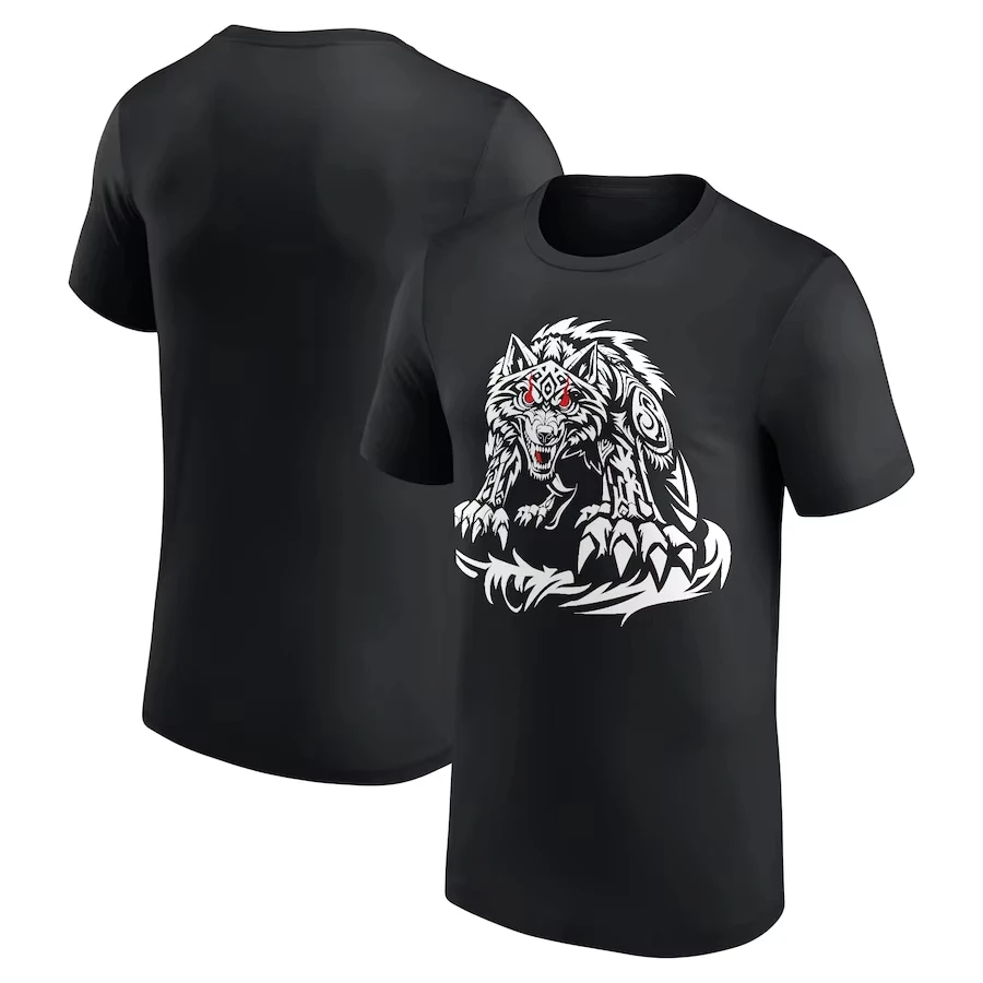 Men's Black Drew McIntyre Scottish Brave Sports Top T-shirt Men's Women's Wrestler Clothing Short Sleeve Children's Street