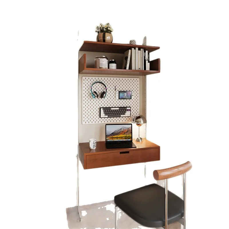 

Pre-owned metal solid wood wall storage shelves living room hanging wall storage Nordic vintage