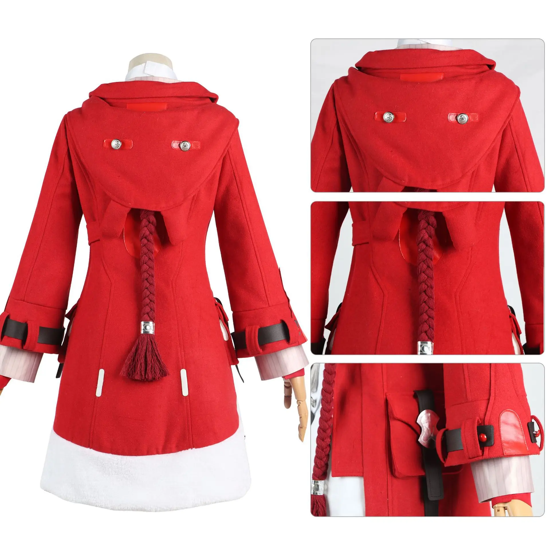 Isabella Cosplay Uniforme para Mulheres e Meninas, Roupas Anime, Halloween e Carnaval, Cos Character Dress, Clara Costume, Peruca e Casaco, Star Rail, Game Outfit