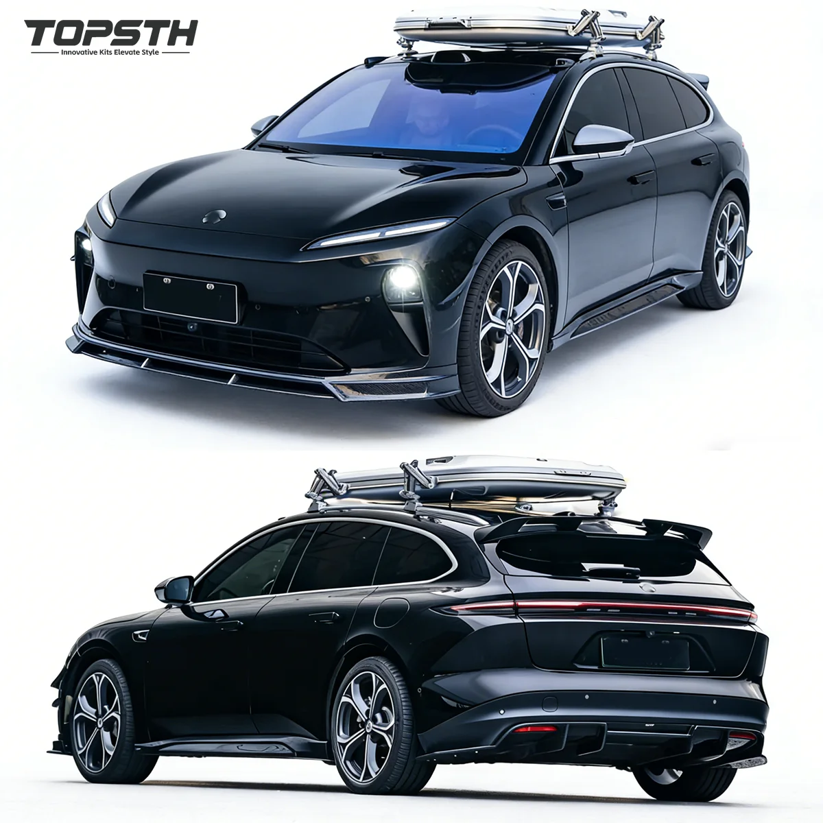 Hot Sale Carbon Fiber Car Body Kit for NIO ET5T Exterior Modification Parts Front Lip Rear Diffuser Side Skirts