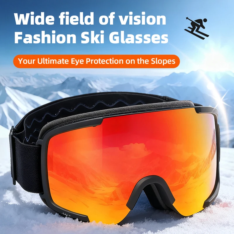 نظارات تزلج جديدة لعام 2025، نظارات واقية فردية ومزدوجة لتسلق الجبال في الهواء الطلق لكل من الرجال والنساء #2