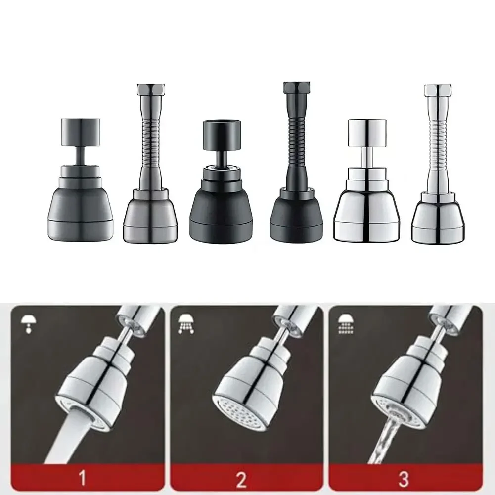 

4.2*4.2*15.4cm 360° Rotating Faucet With Three Water Flow Modes And Aerator Rotatable Bubbler High Pressure Faucet