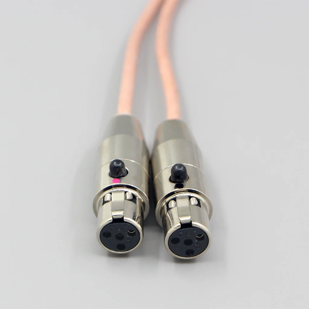 Audeze LCD-24 오픈 백 평면 마그네틱 헤드폰용 이어폰 케이블, 타입 6, 756 코어 차폐 7n Litz OCC