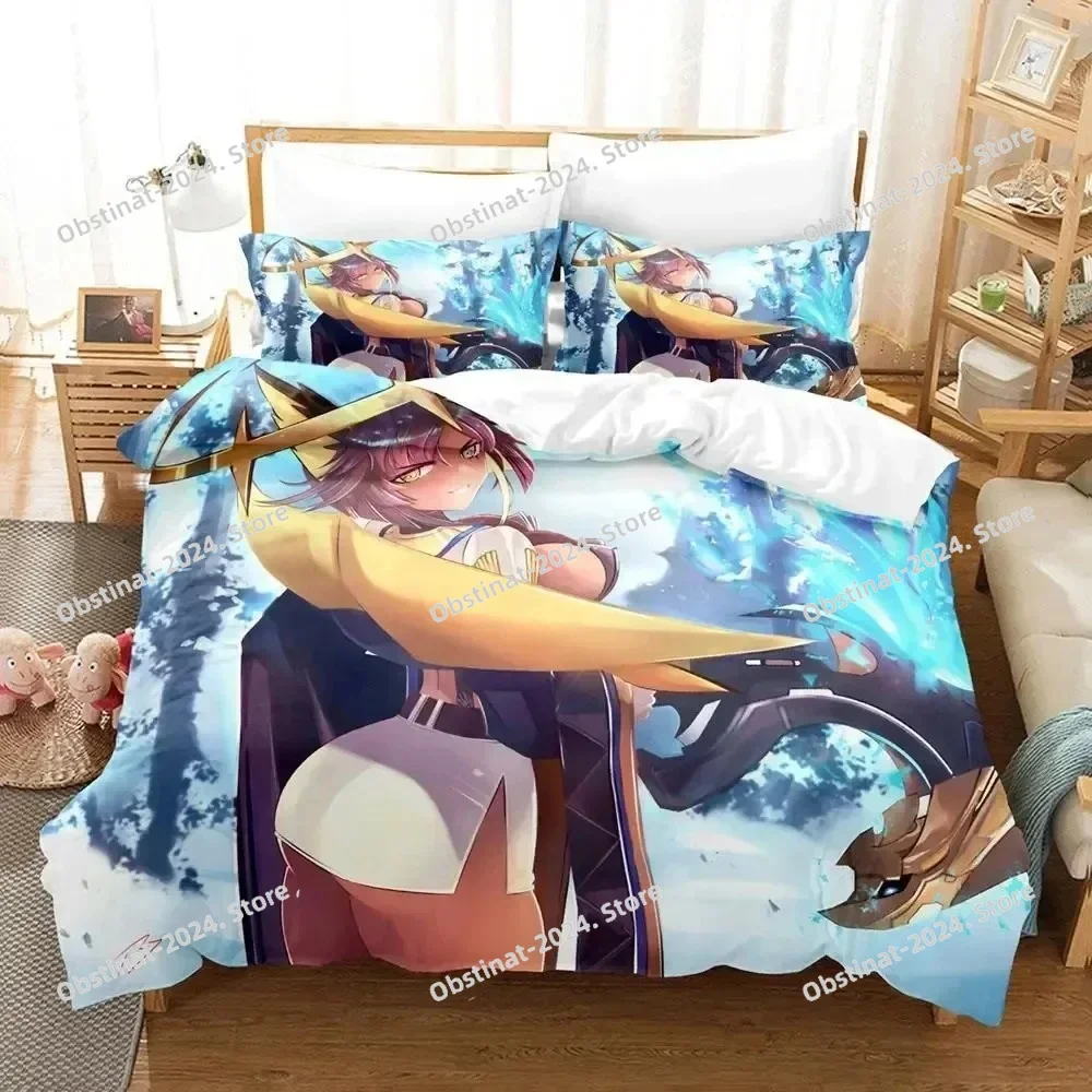 

Anime Echocalypse Game Bedding Set Printed Bed Set Duvet Cover Sheet Pillowcase Bed Soft Quilt Cover Full Queen King Size