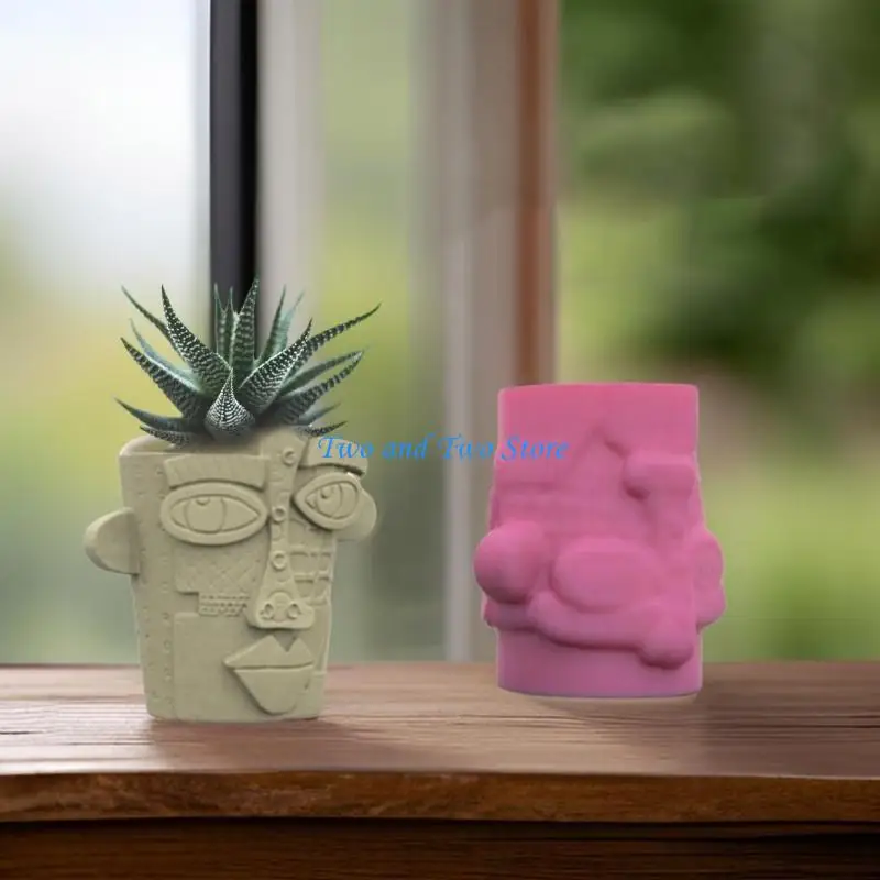 

HX6F Artistic Merman Tail Shaped Silicone Mold for Resin Epoxy Flower Pots Crafting