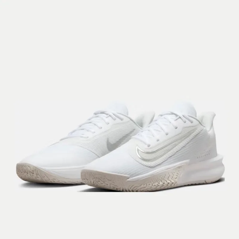 

Nike's New Precision 7 Cushioning and Wear-Resistant Training Basketball Shoes for Men, Strong Wrapping Design, Ankle Protection, Lightweight Outdoor Low-Top Basketball Shoes, Stylish and Versatile Simple Design, Silver Hook Commuter Casual Sports Shoes, 