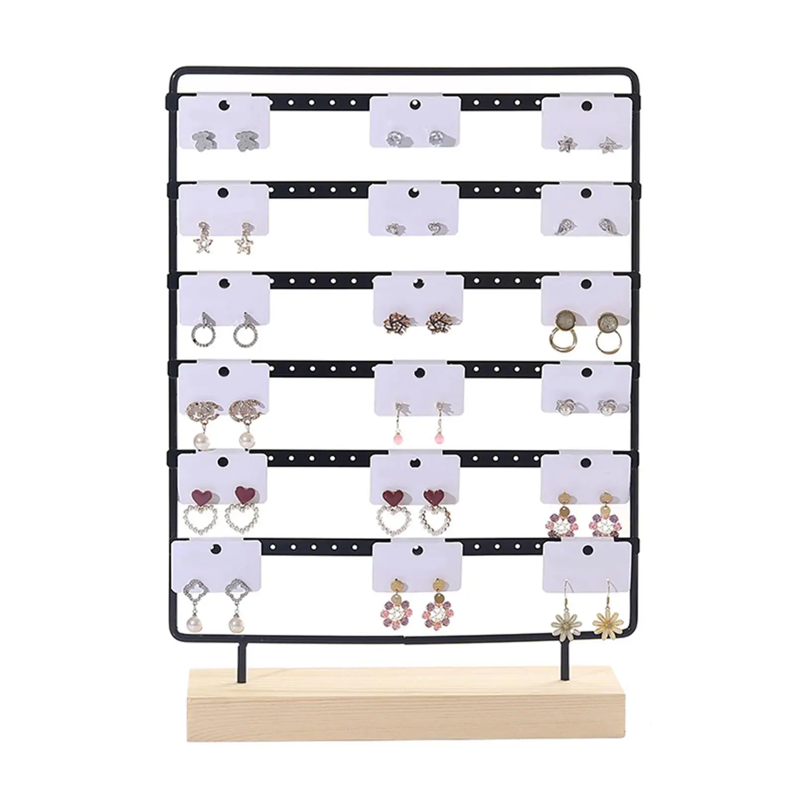 Jewelry Organizer Multi Tiers Earring Display Stand for Home Vanity Tabletop