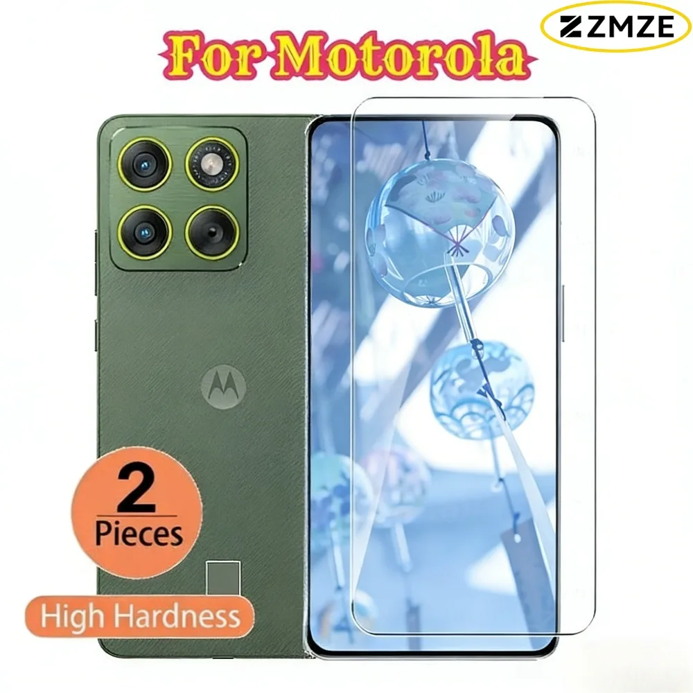 2 Pcs HD Clear Screen Protector For Motorola Edge 70 60 50 3