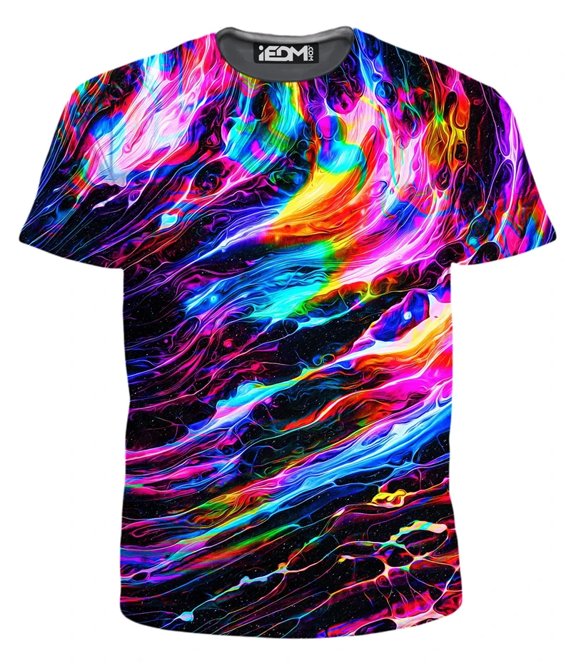 

Men's T-Shirts 3D Print Colorful Pattern Round Neck T-Shirts Casual for Men Women Tops Oversized Fashion Kids Tees Clothing