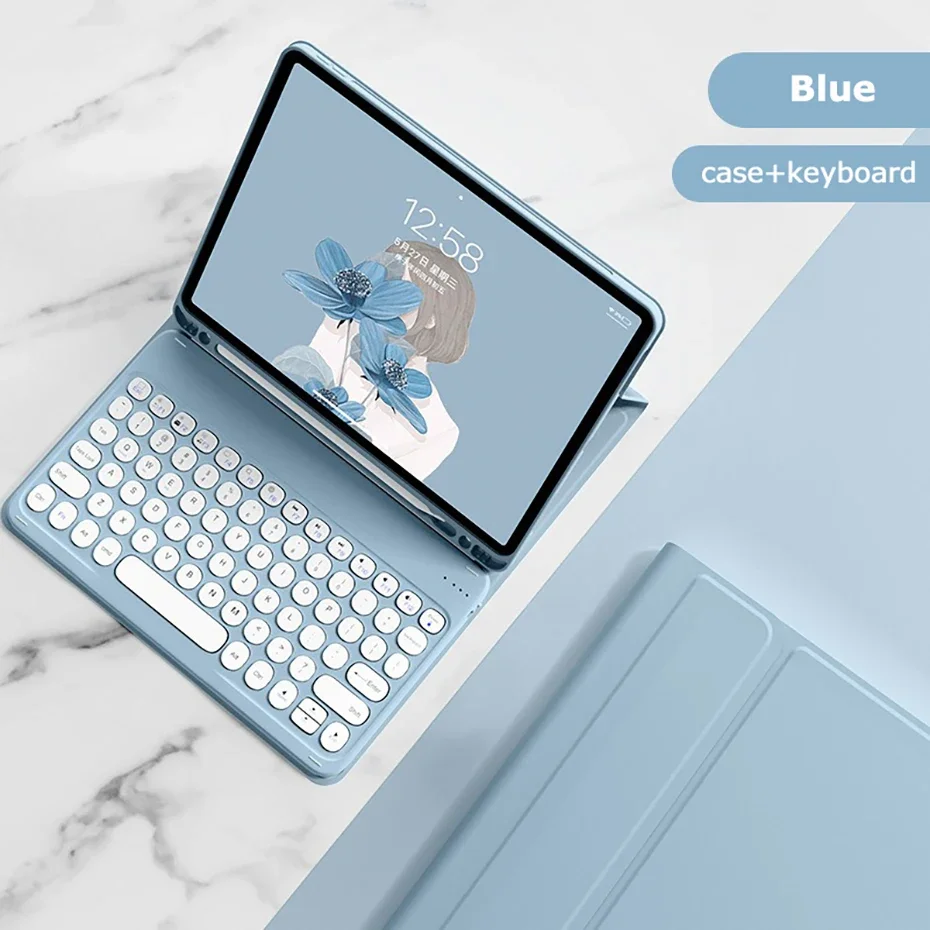 

Чехол для iPad Pro 11 2024, чехол с клавиатурой, iPad 8-го 9-го 10-го поколения, чехол Air 11 Air 5 10,2 Mini 6, чехол с клавиатурой Magic