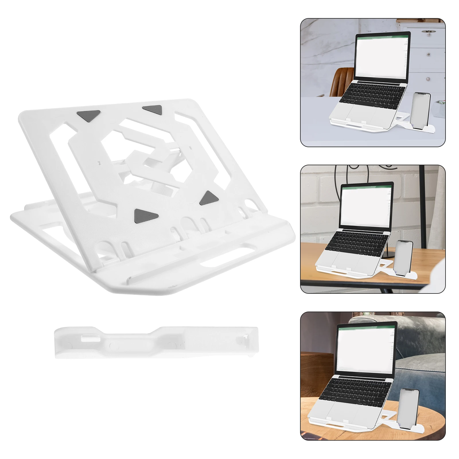 

Ergonomic Adjustable Portable Computer For Desk Phone Holder Foldable Laptop Riser Notebook Stand Multiple Height Settings