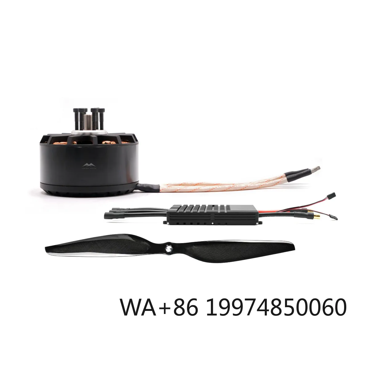 

12070 Brushless Electric Motor with High Power 78KV 42KG Thrust System with ESC and Propeller for Heavy Lift