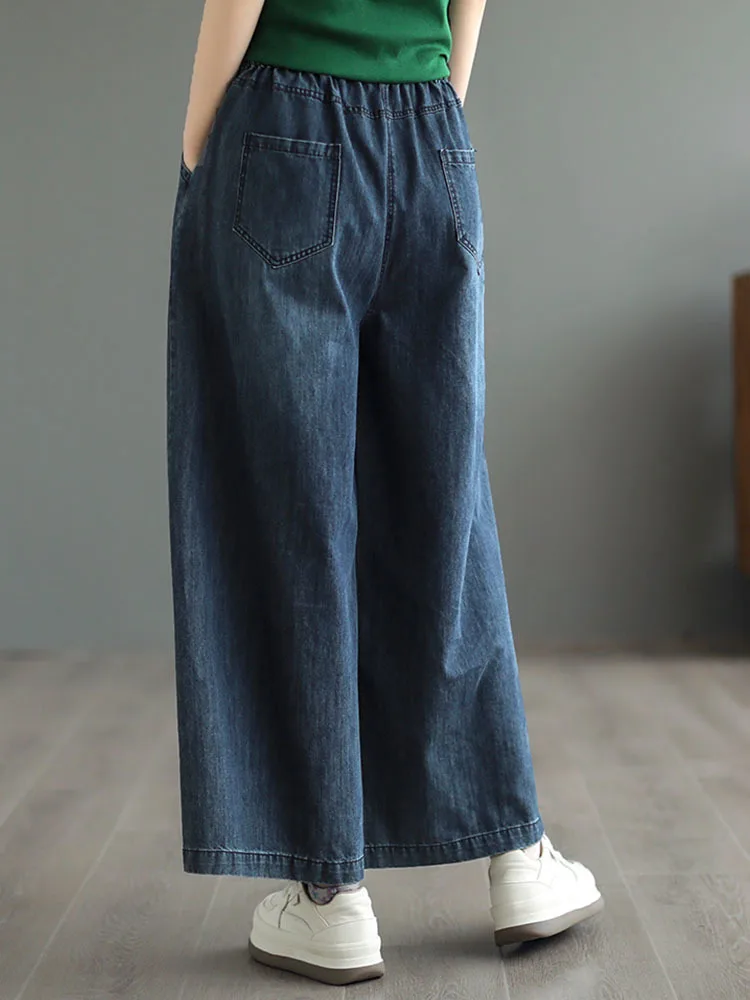 Max LuLu Mode Streetwear Zomer Klassieke Jeans Dames Losse Vintage Denim Brede Broek Vrouwtjes Luxe Vrije tijd Harajuku Broek