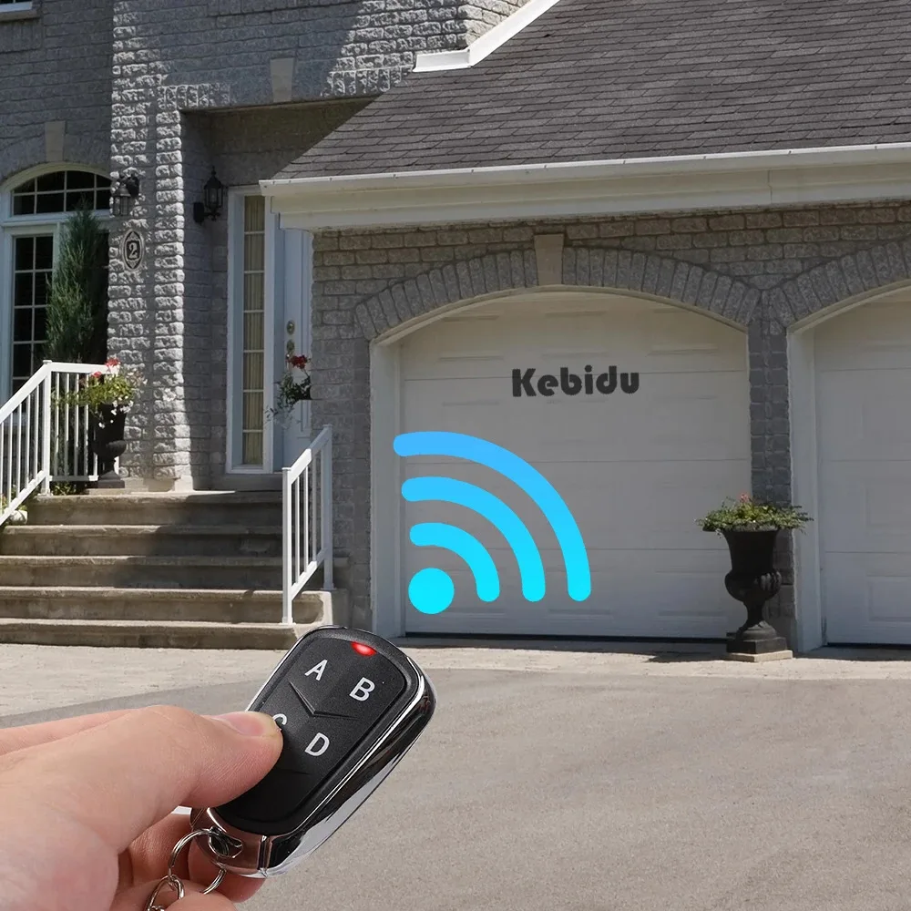 KEBIDU 20PCS 433Mhz 4CH Duplicator Remote Control Electric Gate Garage Door Opener Remote Controller Fixed Rolling Cloning Code