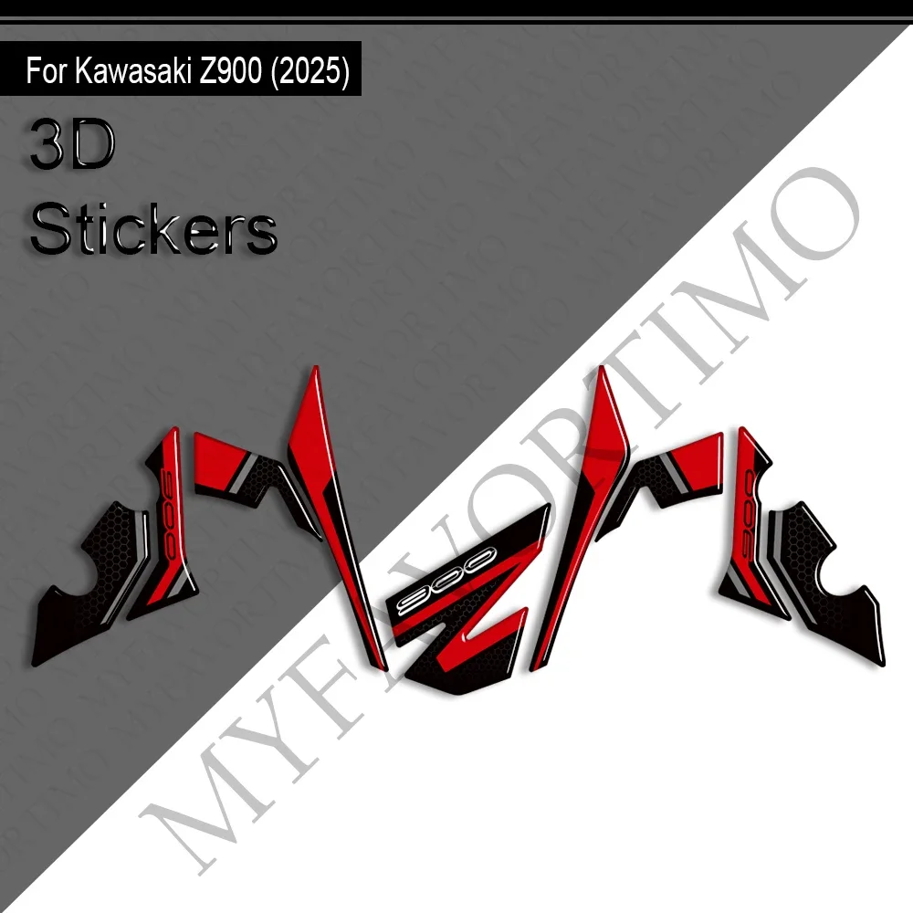 Voor Kawasaki Z900 Z900SE Motorfiets Tank Pad Gas Stookolie Cap Protector Kit Kuip Spatbord Covers Stickers Decals 2025 2026