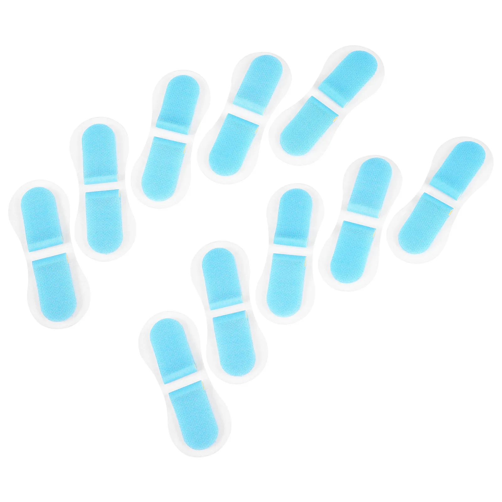 

10Pcs Catheter Fixing Strap Universal Adjustable Medical Grade Fixation Band for Urine Bag Leg Hospital Use White