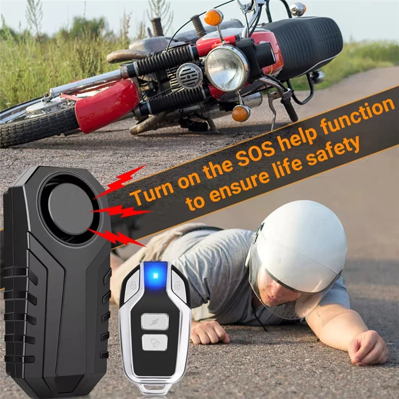 

N26R-Motorcycle Bike Vibration Alarm Remote Control Anti-Theft Motorbike Detector Alarm System