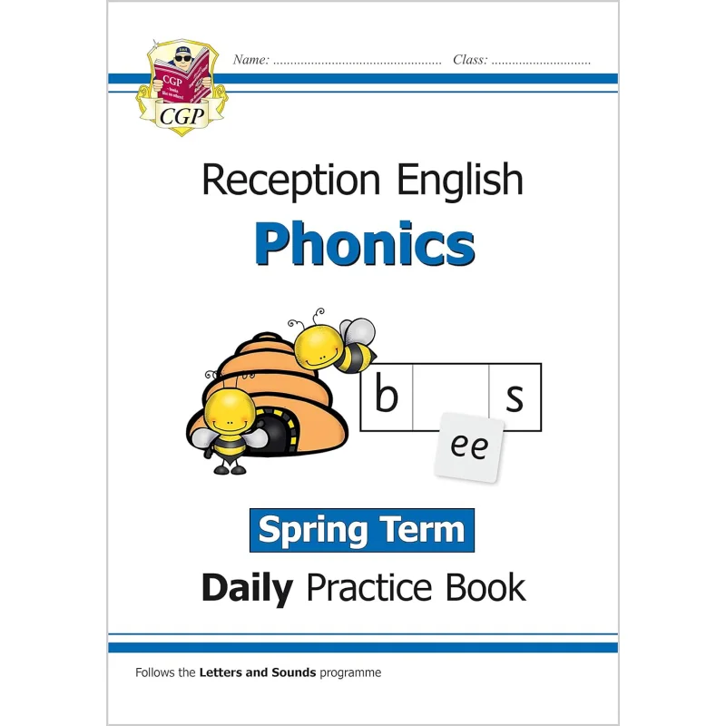 New Phonics Daily Practice Book Reception  Spring Term CGP Books Coordination Group Publications 9781789084795 Book