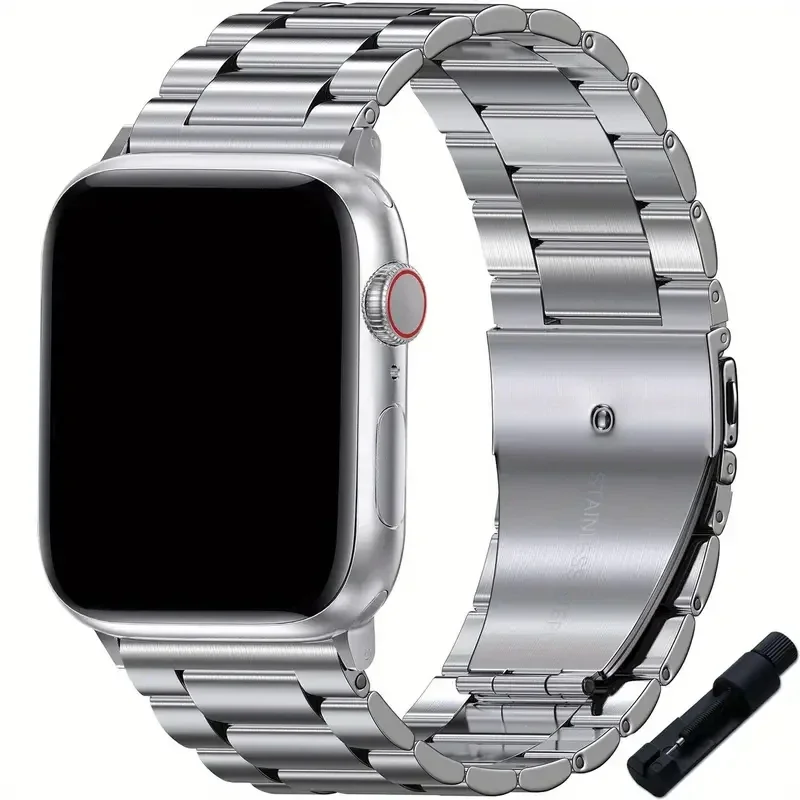 Stainless Steel Strap for Apple Watch Ultra Band 49mm 46mm 45mm 44mm 42mm 41mm 40mm 38mm Metal Bracelet for iWatch 10 9 8 7 5 SE