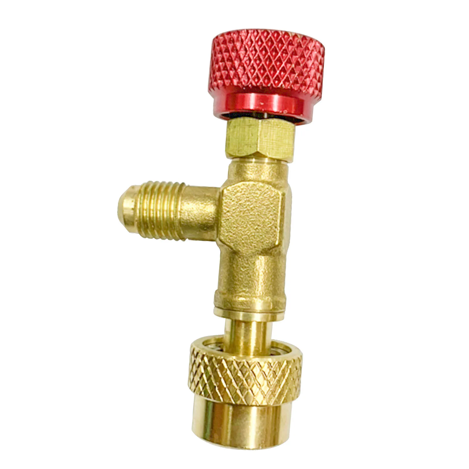 Fluoride Safety Valve for Maintenance Household Air Conditioner Metal R410 Refrigerant Charging Valve Adapter Control Ball Valve